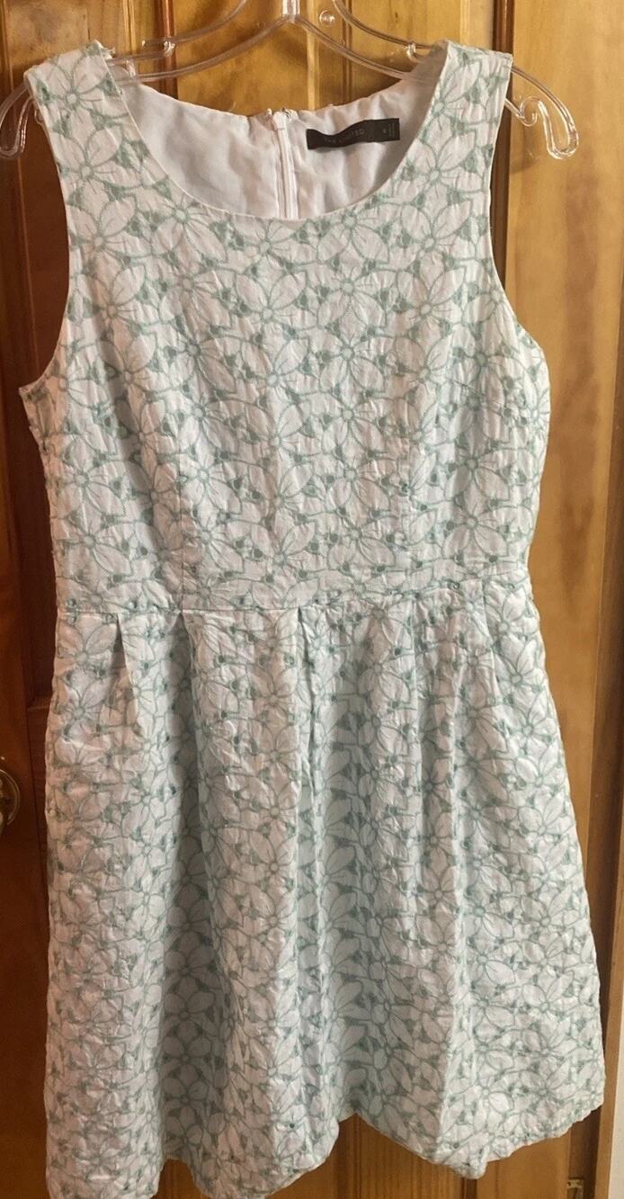 The Limited Women's Size 12 Multicolor Floral Sundress Dress 100% Cotton Lined